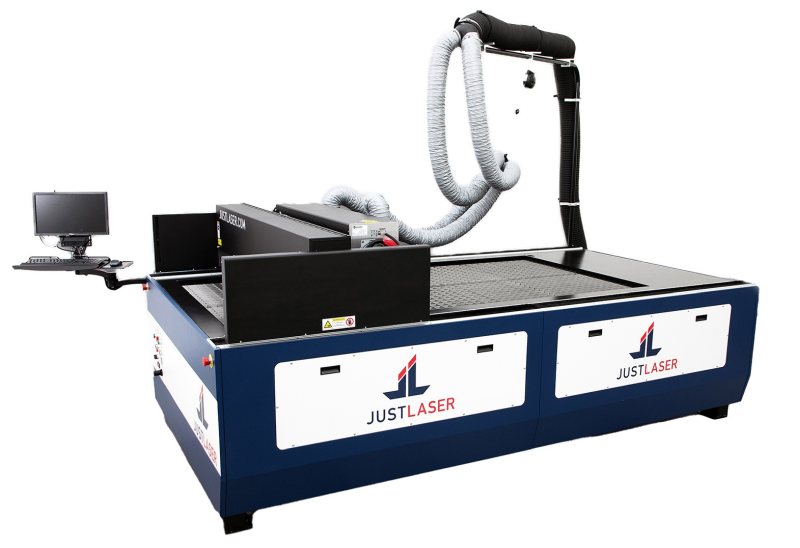 Der neuer Lasercutter bietet eine maximale Arbeitsfläche von 2 x 3 m (Bild: JustLaser).