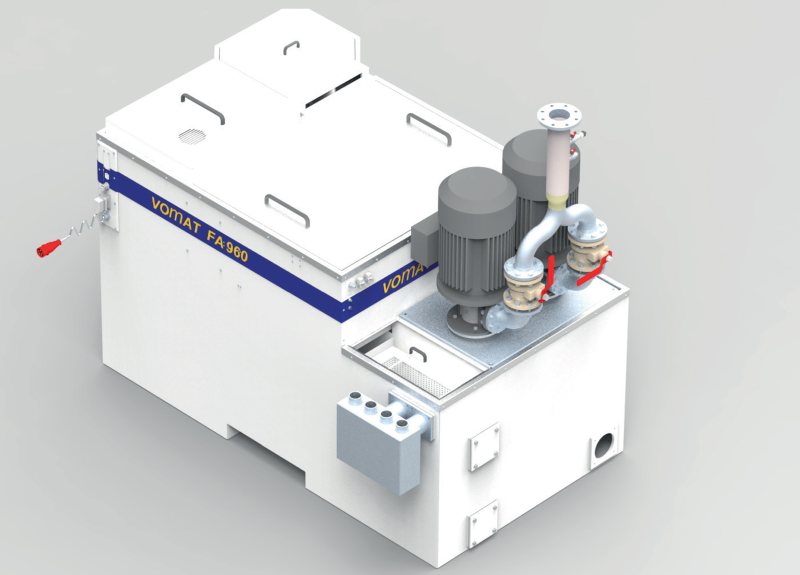 Die KSS-Filteranlagen mit 420 bis 960 l Durchflusskapazität pro Minute arbeiten bedarfsgerecht und energieeffizient (Bild: Vomat).