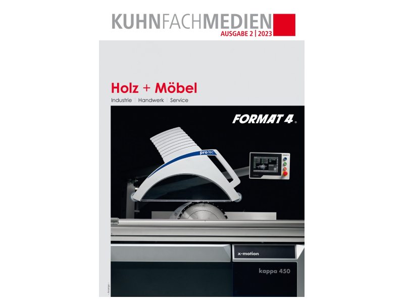 Ab sofort verfügbar: die neue Ausgabe »Holz + Möbel« (Bild: Kuhn Fachmedien).
