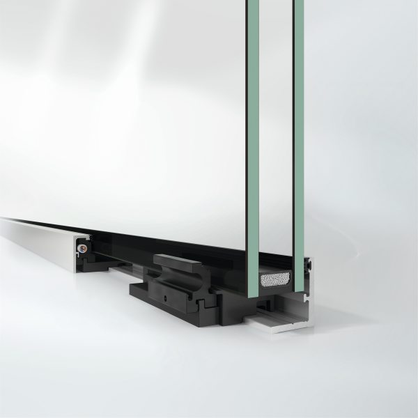 Auch der Einsatz von Schallschutz-Isolierglas im Grundprofil des Aluminium-Trennwandsystems ist möglich (Bild: Schüco).