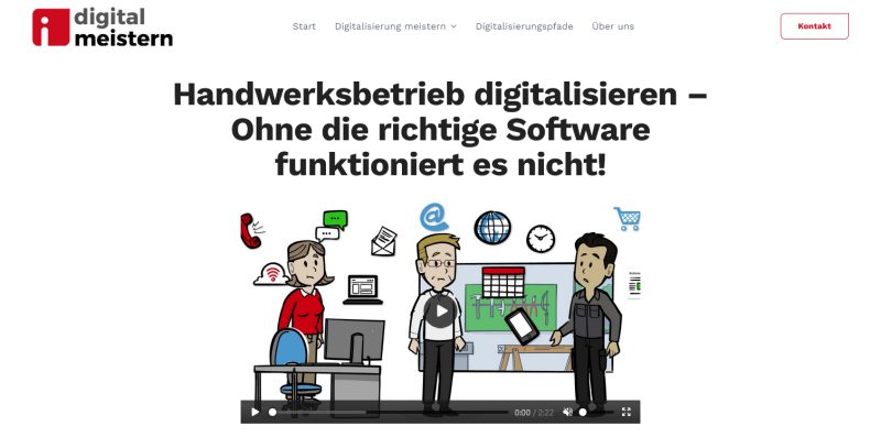 Der Software-Ratgeber begrüßt neue Anwender mit einem Erklärvideo (Bild: Bundesverband IT-Mittelstand).