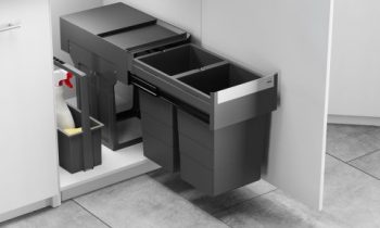 Die neue Generation des Abfalltrennsystems wurde weiter optimiert, z. B. in der Einbautiefe (Bild: Hailo).