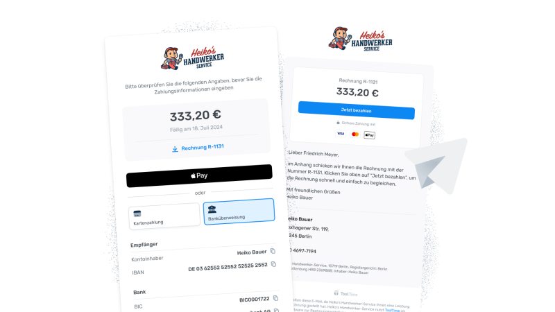 Das digitale Zahlungssystem soll Handwerksbetrieben zu mehr Liquidität verhelfen (Bild: Tooltime).