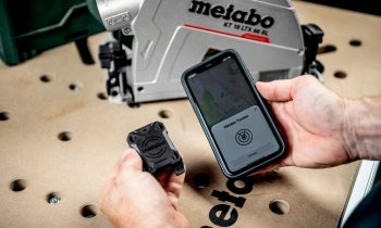 Tracker und App erleichtern die Werkzeugverwaltung und -suche (Bild: Metabo).