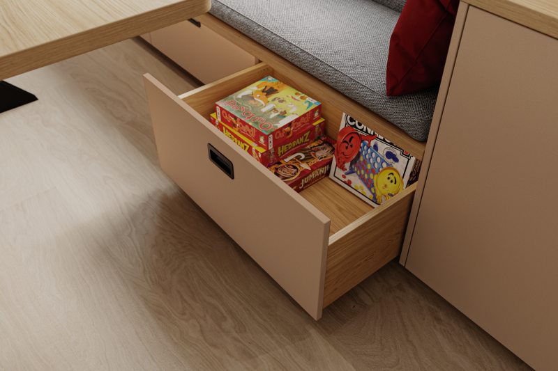Linoleum macht Küchen und Esszimmer wohnlicher (Bild: Ostermann).