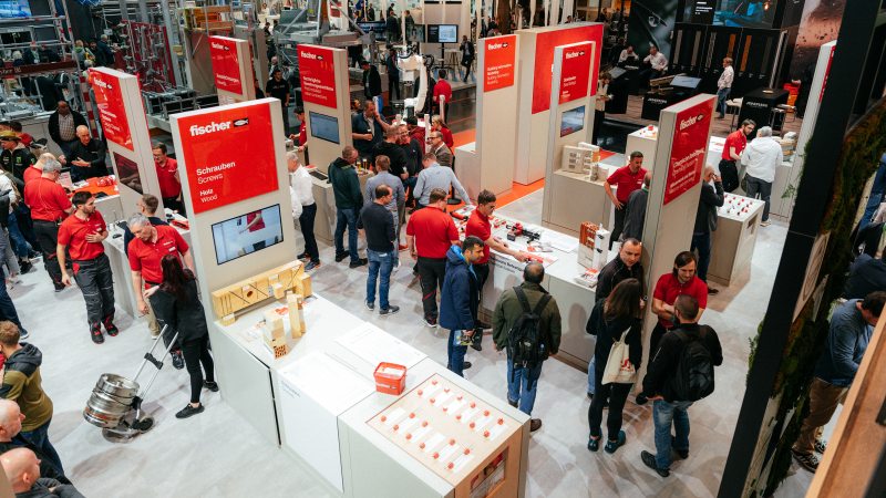Die Neuheiten werden auf knapp 370 m² präsentiert (Bild: fischer).