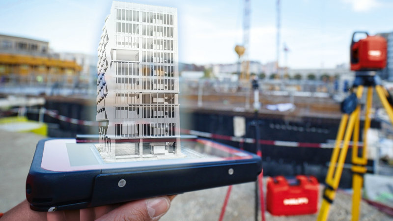 Digitale Angebote erhöhen die Effizienz auf der Baustelle (Bild: Hilti).