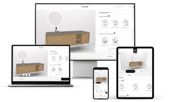 Individuelle Möbel werden mit dem 3D-Produktkonfigurator leichter verkaufbar über alle Vertriebskanäle, Plattformen und Endgeräte (Bild: Homag/Roomle).