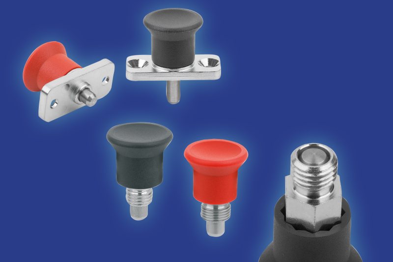 Die kompakten Arretierbolzen sind eine wirtschaftliche Alternative zu bekannten Standardbauformen (Bild: Kipp).