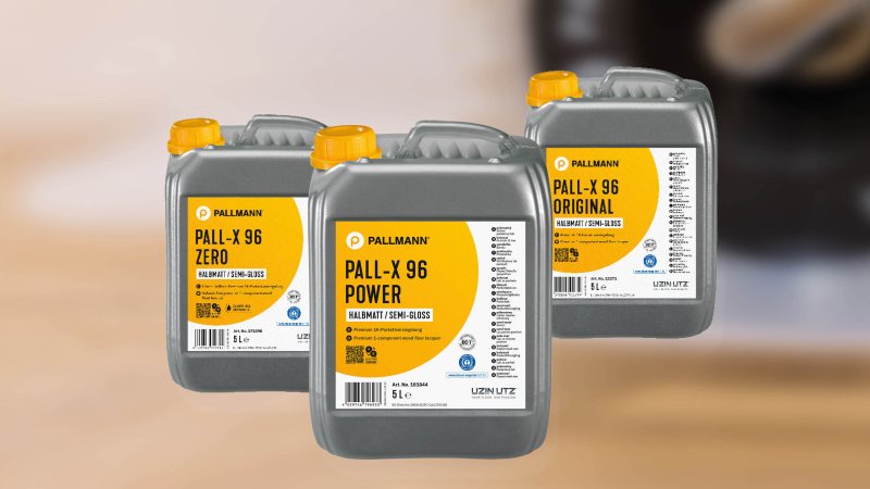 Das Gesamtprogramm der 1K-Parkettversiegelungen wurde neu aufgestellt (Bild: Pallmann).