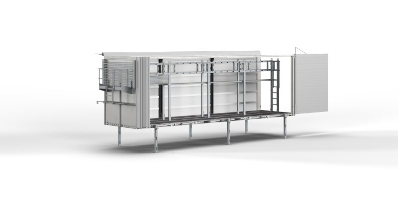 Das »Gigabox«-Fixplanensystem ist eine wirtschaftliche und nachhaltige Alternative in Bezug auf Allwetterschutz (Bild: auwärter).