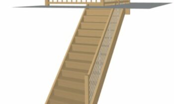 Individuelle Treppen können mit der passenden CAD-Software einfach entworfen werden (Bild: Kessel EDV-Systeme).