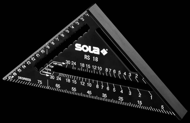Der Sparrenwinkel »RS« ist in den Schenkellängen 18 und 30 Zentimeter erhältlich. Das Bild zeigt die 18-Zentimeter-Variante (Bild: Sola).