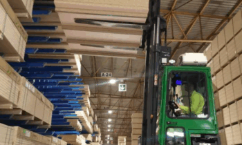 Beispiel für eine Optimierung der Lagerfläche (Bild: Combilift).