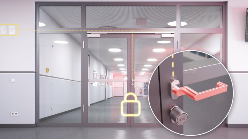 Die Sicherheitsschaltung für Amok-Situationen ist eine Kombination aus Fluchtwegfunktionalität und Abschottung eines Sicherheitsbereichs (Bild: ECO Schulte).