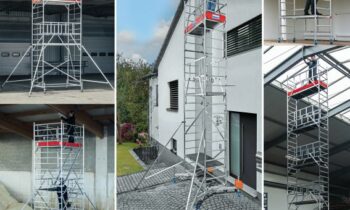 Das umfassende Fahrgerüstportfolio deckt nahezu alle Anwendungen ab (Bild: Krause).