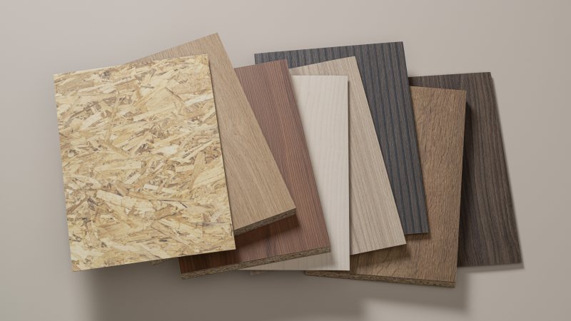 Vier Designwelten verbinden die natürliche Anmutung von Echtholz mit der Widerstandsfähigkeit von HPL-Schichtstoff (Bild: Resopal).
