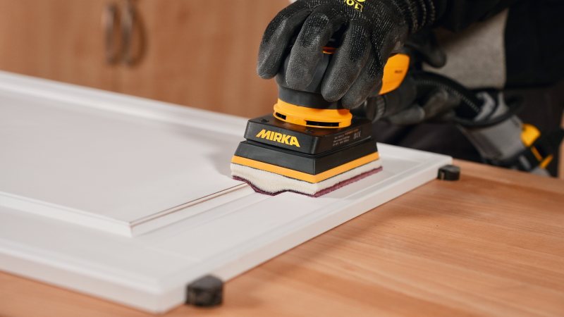 Mit der Profil-Schaumstoffsoftauflage arbeiten Betriebe noch effizienter und schneller (Bild: Mirka).