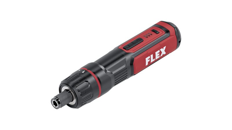 Kompakt und kraftvoll: Der Akku-Schraubendreher liefert 5 Nm bei bis zu 320 U/min (Bild: Flex).