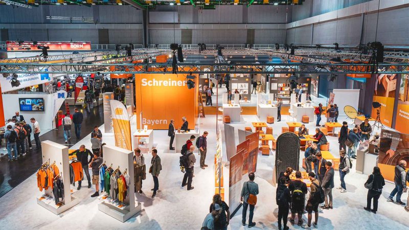 Impression von der Holz Handwerk 2024 (Bild: NürnbergMesse).