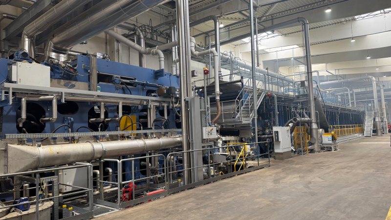 OSB-Anlage nach der Modernisierung (Bild: Siempelkamp).