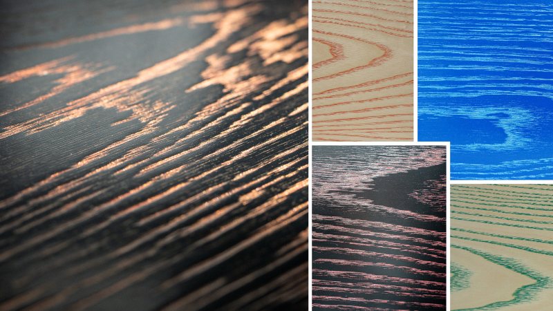 Die neuen Wischbeizen zur Porenbetonung sind dank Wasserbasis umweltfreundlich (Bild: Hesse).