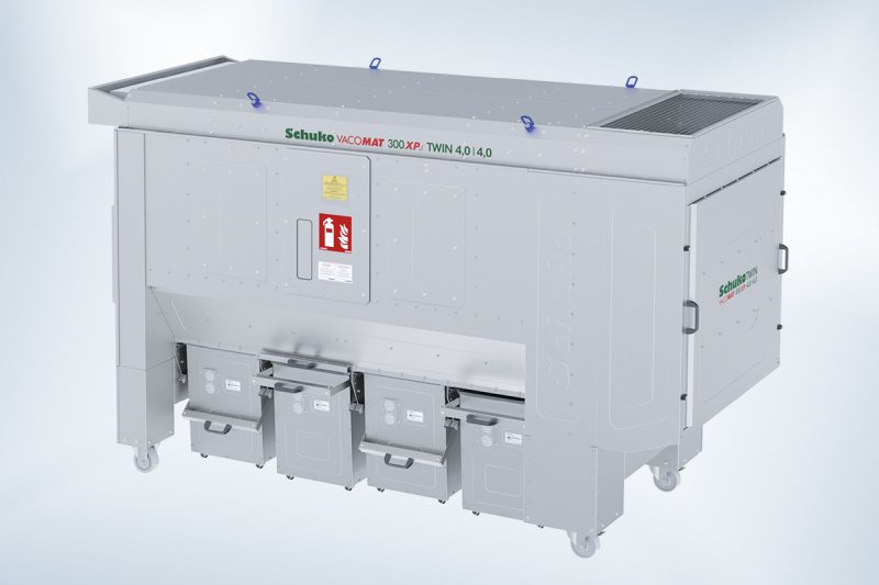 Die Mobilentstauber arbeiten mit zwei energieeffizienten Ventilatoren (Bild: Schuko).