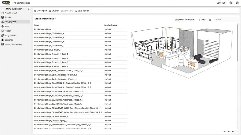 Mit »Swood Report« erstellen Anwender automatisch alle Unterlagen für Fertigung, Einkauf und Montage wie Stücklisten, Materiallisten und CNC-Übersichten. Das spart Zeit, reduziert Fehler und bringt Struktur in Ihre Arbeitsabläufe (Bild: Bechtle PLM).