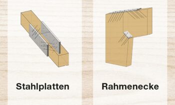 Für die Befestigung von Metallanbauteilen auf Holzunterkonstruktionen bieten Vollgewindeschrauben eine besonders sichere Lösung (Bild: Heco).