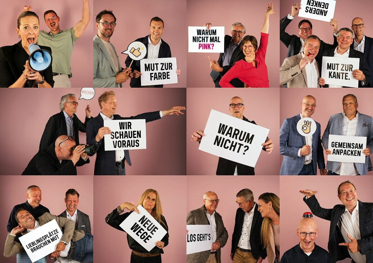 Kampagnenstart-Collage für die Möbelmeile 2026 (Bild: Möbelmeile).