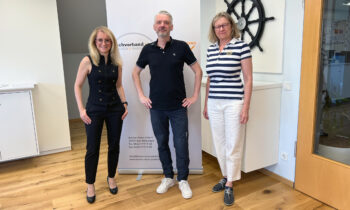 Marcel Giersberg mit Andrea Belegante und Csilla Klausner (Bild: Fachverband).