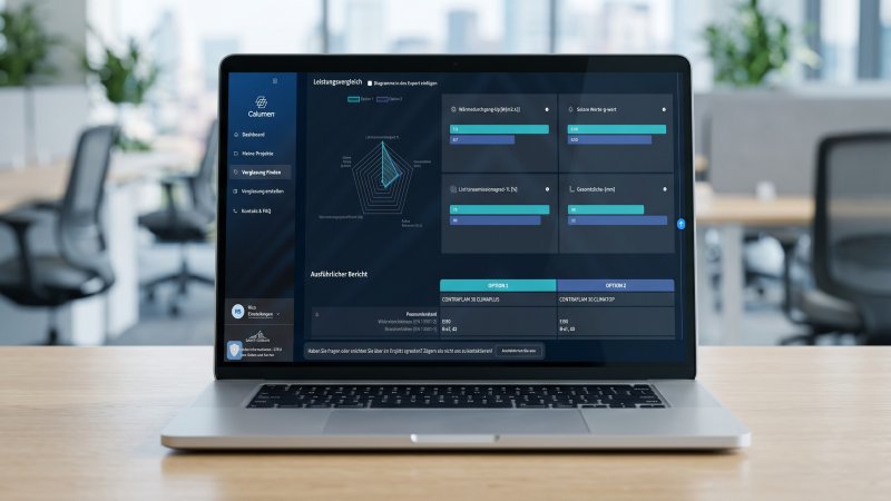 Die Software unterstützt die Auswahl, den Vergleich und die Dokumentation von Brandschutz- und Hochsicherheitsverglasungen (Bild: Vetrotech).