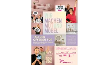 Das Poster lädt zum Tag der offenen Tür am 27. September 2026 ein (Bild: Möbelmeile).