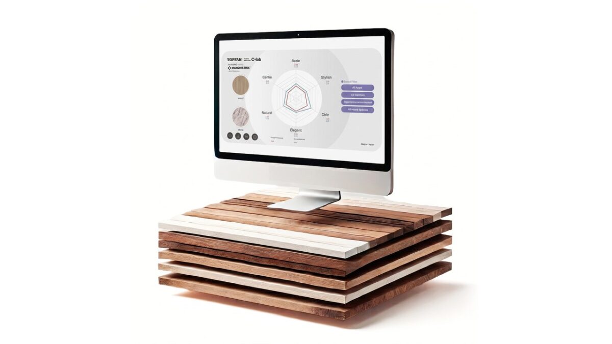 Das KI-Tool analysiert die emotionale Wirkung von Dekoroberflächen und unterstützt die Entwicklung neuer Designs (Bild: Interprint).